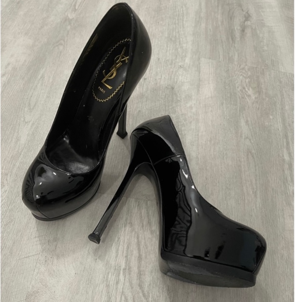 YSL Patent Heels